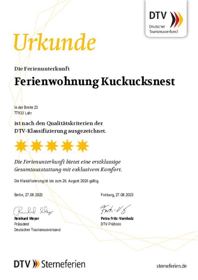 Ferienwohnung Kuckucksnest Lahr  Exteriér fotografie